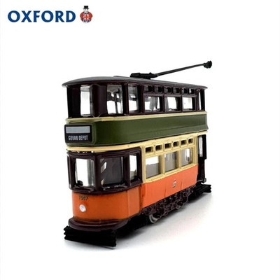 OXFORD Glasgow tram car model alloy car simulation collection ornaments 1:148