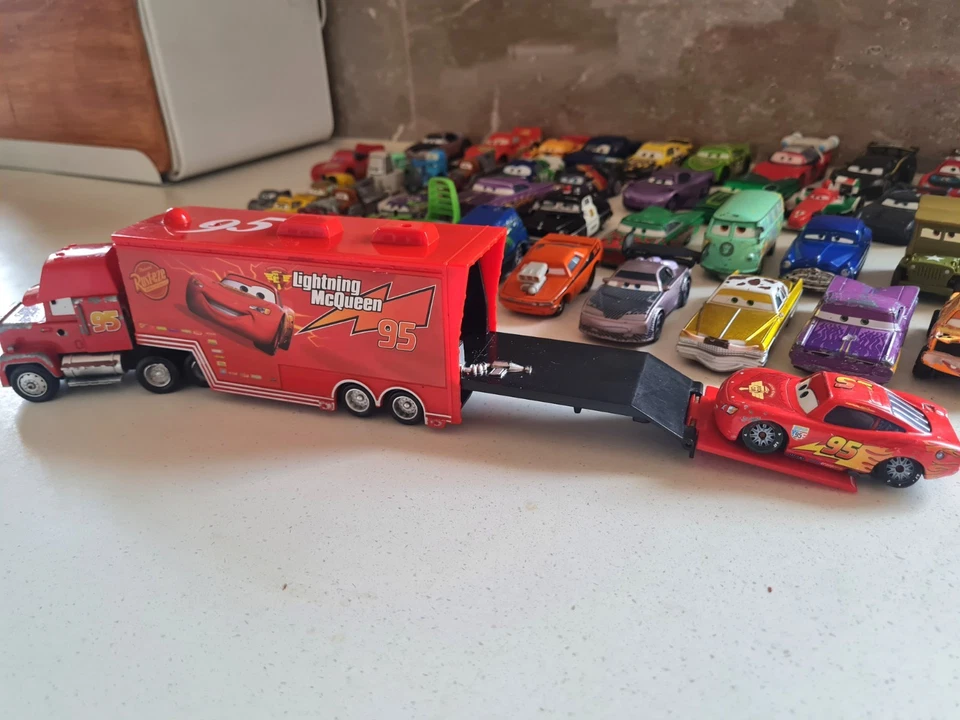 Disney Pixar Cars Collection, 50 Cars + Mack Truck + IKEA Tub, Rare Editions - image 2 of 4
