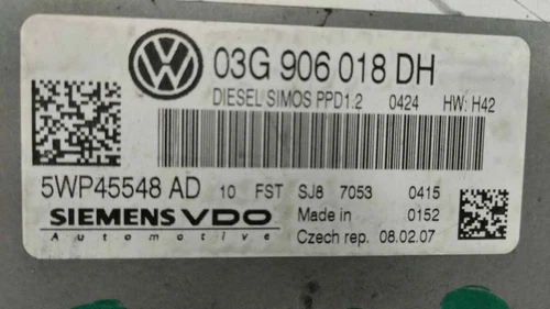 03G906018DH Motorgehäuse UCE für AUDI A3 SPORTBACK (8PA) 2007 3831081 - Bild 4 von 10