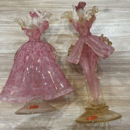 Murano venezianische Glasfigur Puppenpaar, Handarbeit, dekorativ gebraucht