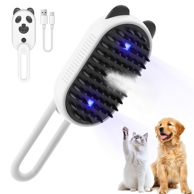 #ad Cat Steam Brush 3 in 1 Steamy Cat Brush Shedding amp; Grooming Pet Misting Brushs $6.14