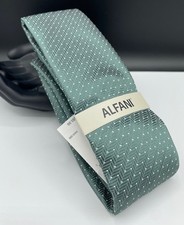 ALFANI Men's 100 Polyester Tie  Green  Inari Solid  NEW MSRP: 55.