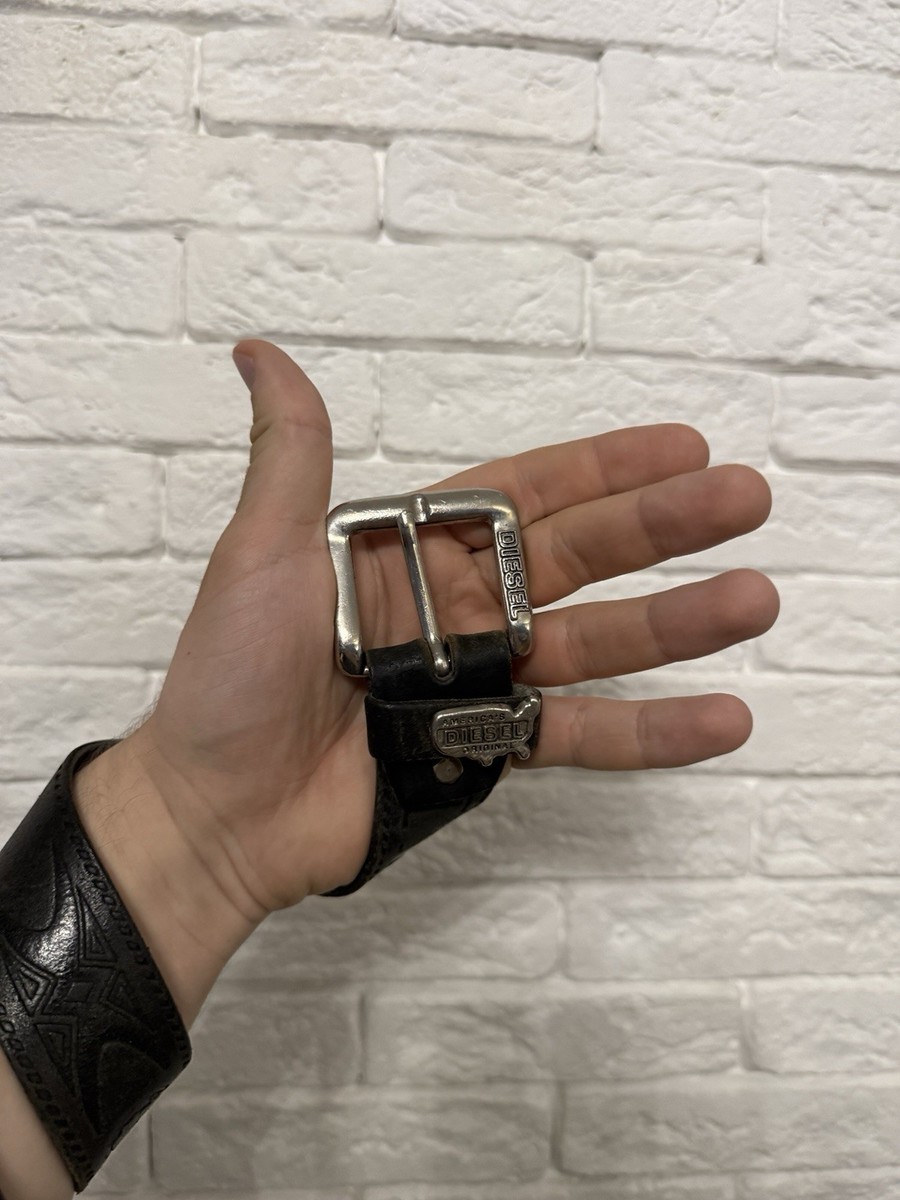 Vintage Diesel Y2K Leather Belt America`s Original USA Length