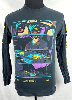 Corridor Digital Uphill Battle II Black Anime Retro Futuristic L/S T-Shirt S