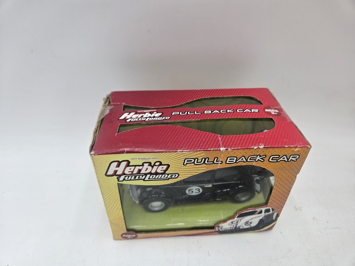 New Herbie Fully Loaded VW Beetle Black Version Pull Back Toy | eBay