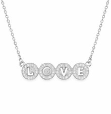 Crystal Love Heart Necklace Pendant Women Romantic Gift Sparkling Jewelry