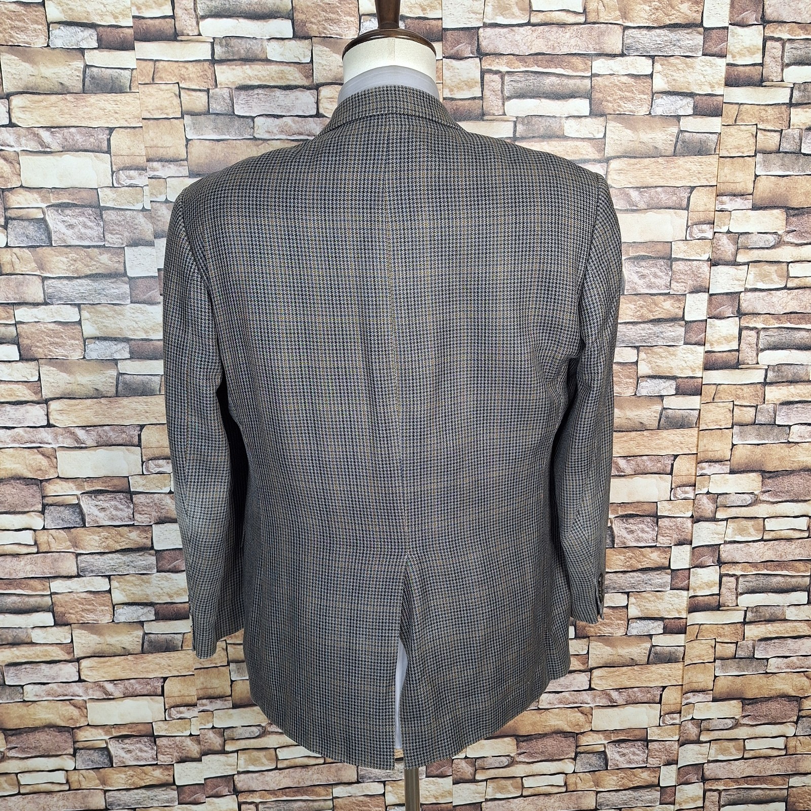 Chaps Multicolor Houndstooth Jacket Blazer Mens 4… - image 4