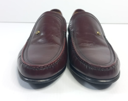 Mocassini Barker England rosso bordeaux eleganti scarpe formali UK 9,5 RRP £ 179,99 NUOVI - Foto 4 di 6