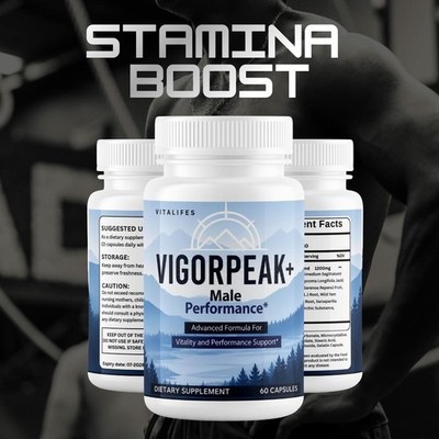 (5 Pack) Vigor Peak+ Advanced Male Max Support Supplement Vigorpeak 60 Capsules