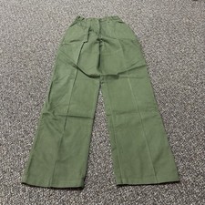 True Vintage OG-507 Green Pants Army Rare Military Fatigue 24x31 Ideal Zipper