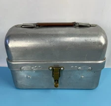 VTG. Collectible Priscilla Ware Aluminum Miners Workman's Lunch Box No Thermos