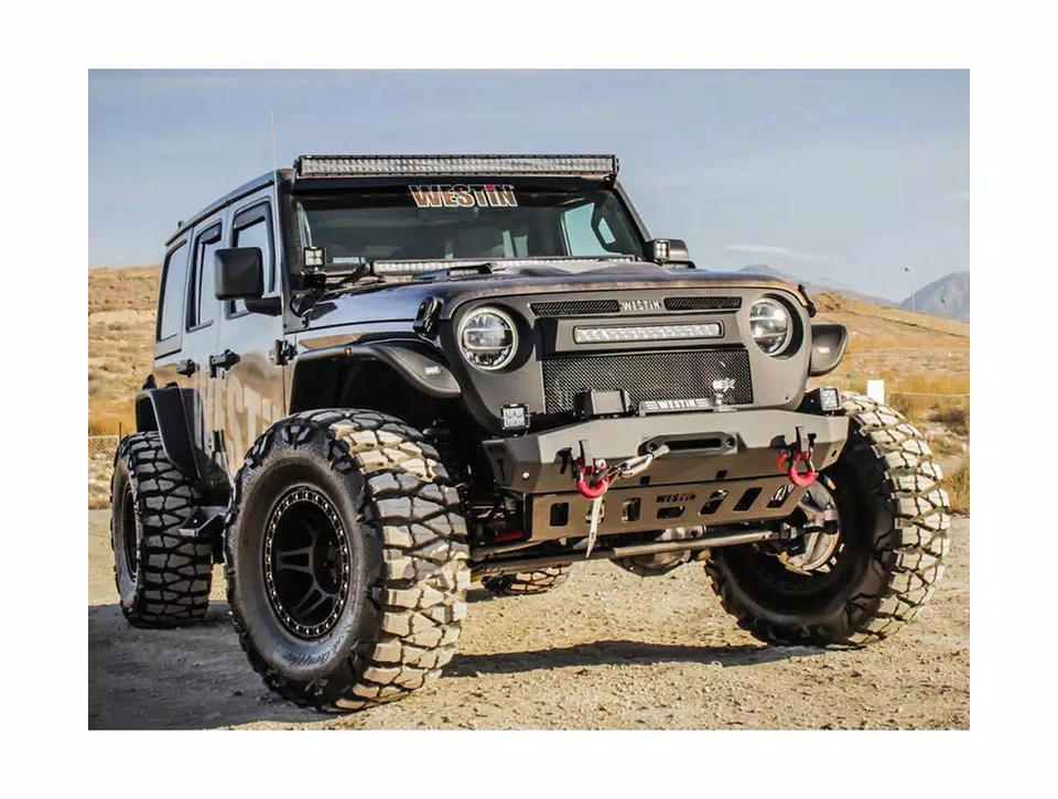 Westin WJ2 Stubby Front Bumper Fits 18-25 Jeep Wrangler JL, 20-25 Gladiator Foto 2 de 4