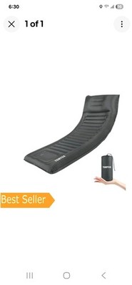 TOBTOS Inflatable Camping Sleeping Pad with Pillow Thick 6 Inch Ultralight