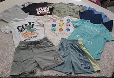 9PC LittleBoys 4T/4-5/5/6 Long shortSleeve Sweat T-shirtsShort Dinosaur Pok mon