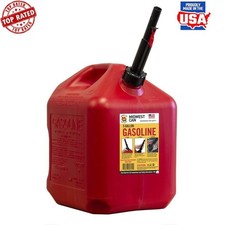 5 Gallon Gas Can Auto Shut Off Quick Flow Ergonomic Handle Safety System New