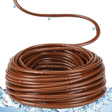 150 ft 1/4" Drip Irrigation Tubing with 12" Emitter Spacing for Gardens