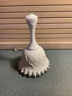 Vintage Fenton Milk Glass Ruffle  Bell  Hobnail