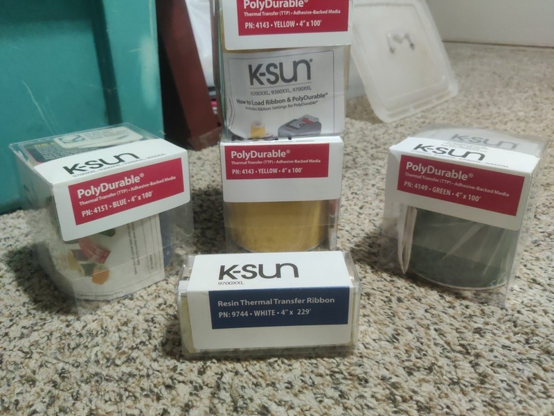 Craft thermal Paper . K-Sun Poly Durable thermal Transfer Adhesive Lot Of 5