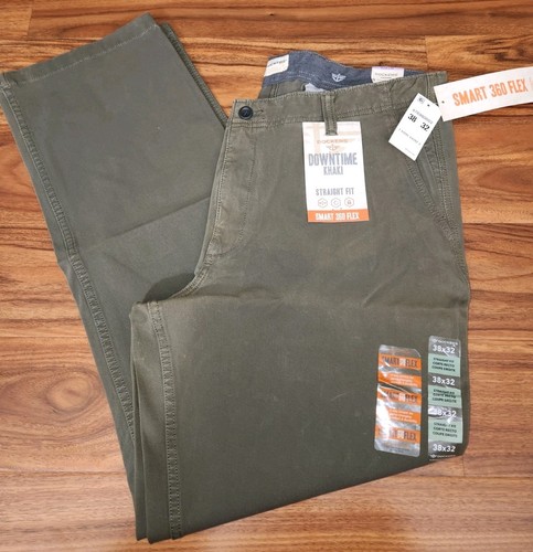 Neu mit Etikett 38 x 32 Dockers Downtime khaki oliv gerade Passform Smart 360 Flex für Herren NEU