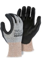 Majestic 3437-XS Cut-Less Dyneema Glove with Polyurethane Palm, 13g, ANSI A3