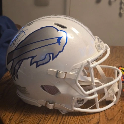 Jim Kelly Signed Buffalo Bills Speed Authentic Rivalries Helmet