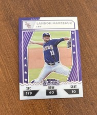 Landon Marceaux 2021 Panini Contenders Elite CTO-LM LSU Tigers Mets