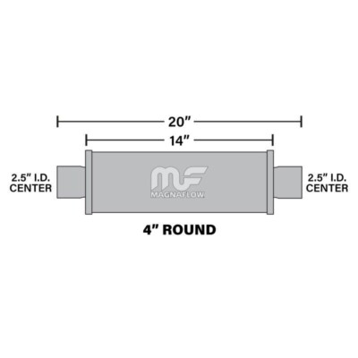 MagnaFlow Exhaust Products 4in x 9in Oval Center/Center