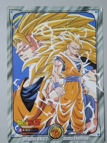 Dragon Ball Z Jumbo Carddass Super Saiyan 3 Son Goku Card 1994 Bandai Japan - Imagen 7 de 20