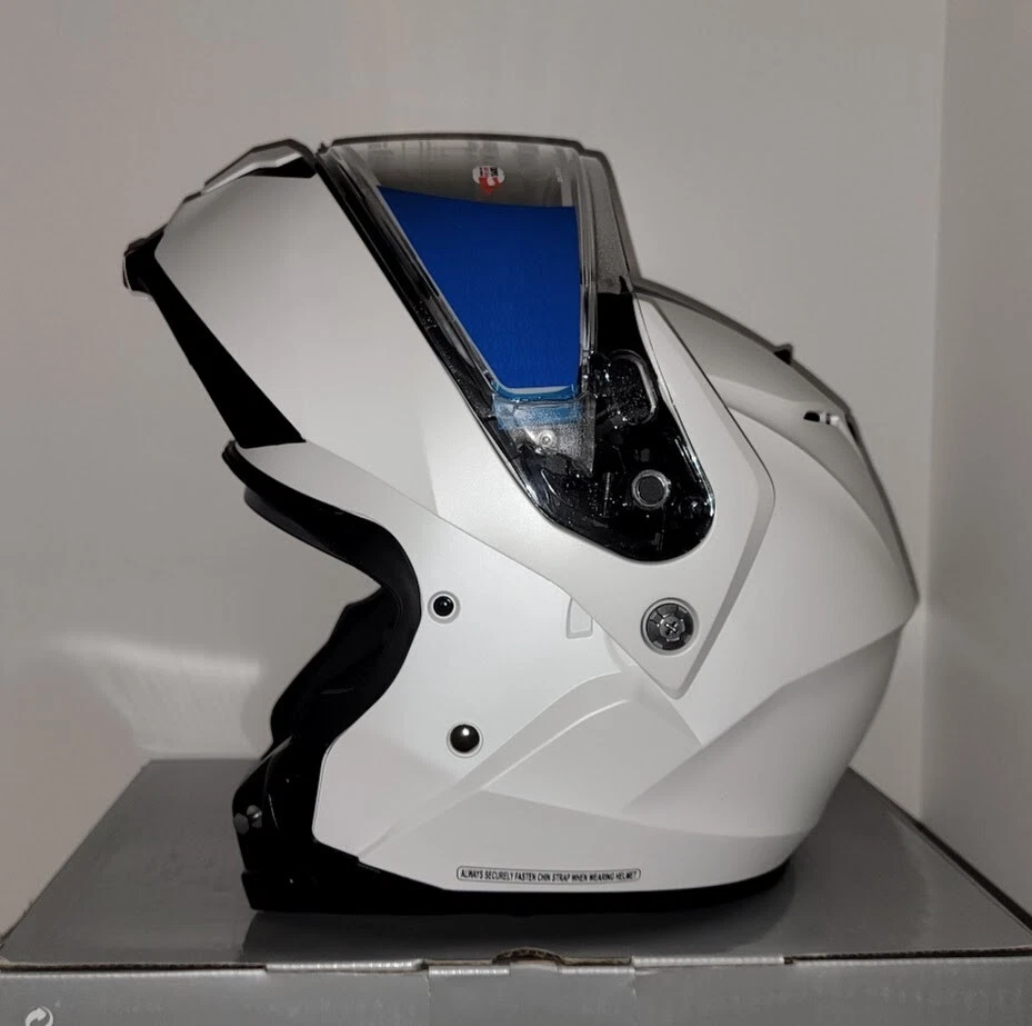 HJC c91 Modular Snowmobile Helmet Matte Pearl White S M L XL 2XL 3XL 4XL 5XL BK Foto 4 de 4