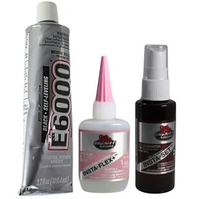 Subwoofer Recone Kit, 3.7oz Black Medium Viscoscity E6000 & 1oz CA Glue Kit