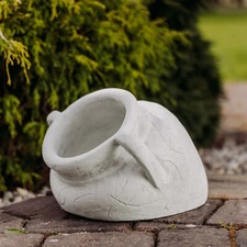 Fioriera anfora fioriera 28 cm 22 kg 6 litri grigio cemento antigelo