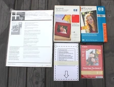 Photo Glossy Paper Lot -4 x 6/8.5 x 11  HP Premium, Premium +, Canon Paper Plus