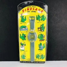 WRIST GAME WATCH DINOSAUR VIRTUAL PET ELECTRONIC INTERACTIVE Read Description