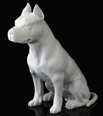 Figurine Bull terrier Dog ceramic statue faience Figurine Bull terrier Dog ceramic statue faience