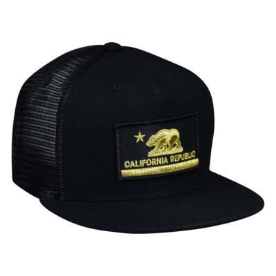 California Republic Trucker Hat - Black and Gold