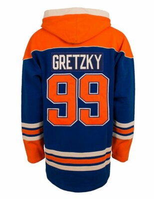 Wayne Gretzky 47 Brand Hockey Lacer Jersey Hoodie! Old Time Wayne Gretzky 47 Brand Hockey Lacer Jersey Hoodie! Old Time