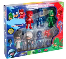 PJ Masks Collectible 6-Piece Figure Set, Kids Toys for Ages 3 Up