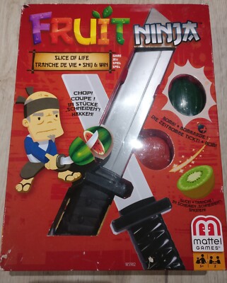Fruit Ninja Slice of Life Spiel, von Mattel Games, Neu 5+ basierend auf der Hit App