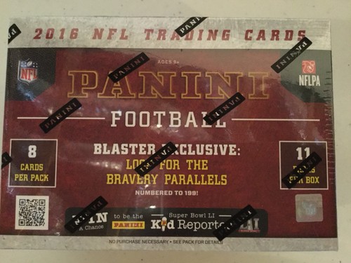 2016 PANINI  FOOTBALL BLISTER BOX FACT SEALD & 1 AUTO OR MEMORABILIA PER BOX…..