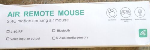 Air Mouse Remote Control with USB Receiver 2.4Ghz Motion Sensing NEW