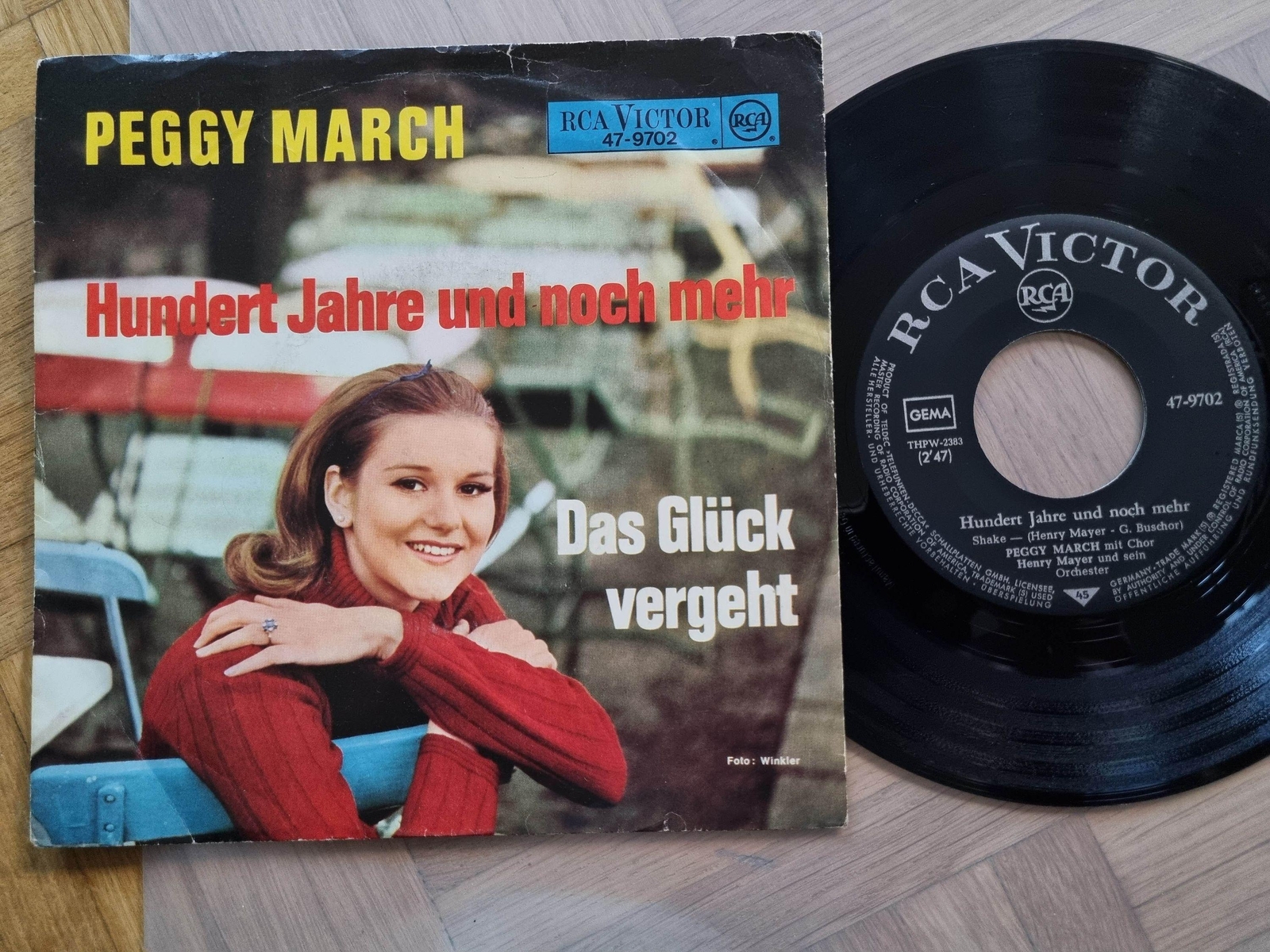 7"" Single Peggy March - Hundert Jahre und noch mehr Vinyl Germany
