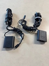 Lot of 2x Dell 45W USB-C Type C Laptop Tablet Charger AC adapters w/ power cords