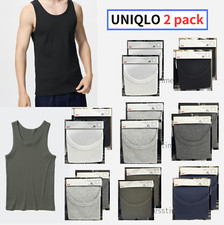 UNIQLO DRY Color Ribbed Tank Top 2-pack Value Volume Discount XS 4XL MEN Japan