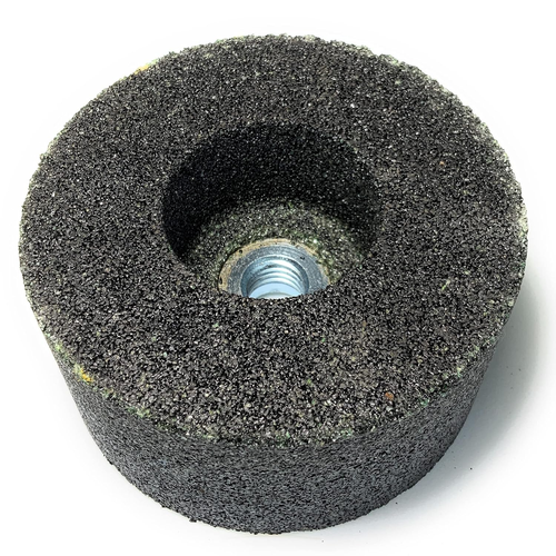 Piedra de moler verde SIGNI 4 pulgadas con rosca 5/8-11 (grano 24) - Imagen 5 de 6