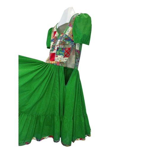 Vestido de Baile Cuadrado Vintage Falda Columpio Damas Talla PEQUEÑO Círculo Completo Rodeo Patio - Imagen 4 de 12