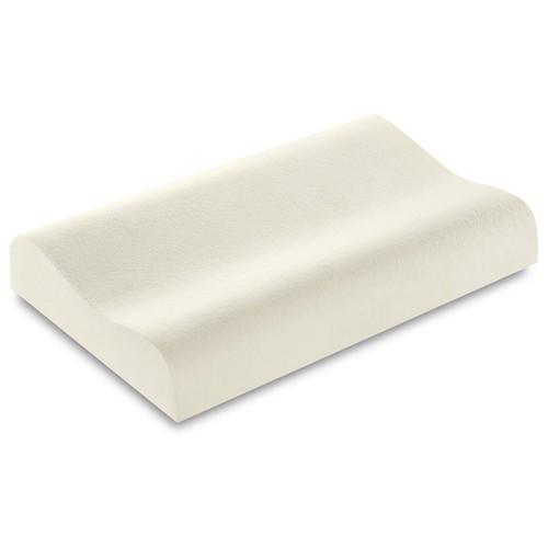 Oreiller Demi-lune En Mousse Mémoire De Forme - 40x20x10 Cm, Housse Maille Noire Lavable, Pour Cou, Dos, Jambes