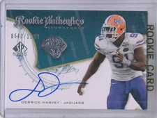 A9670- 2008 SP Authentic #221 Derrick Harvey RC Auto /1199 *SAMPLE