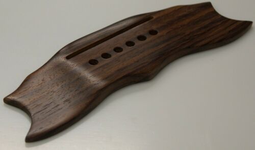 Nuevo puente de guitarra de repuesto personalizado Gibson paloma pulido palo de rosa madera preciosa - Imagen 4 de 4