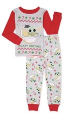 Star Wars Baby Yoda Mandalorian Christmas Pajamas Pj's Size 18 Months Disney NWT