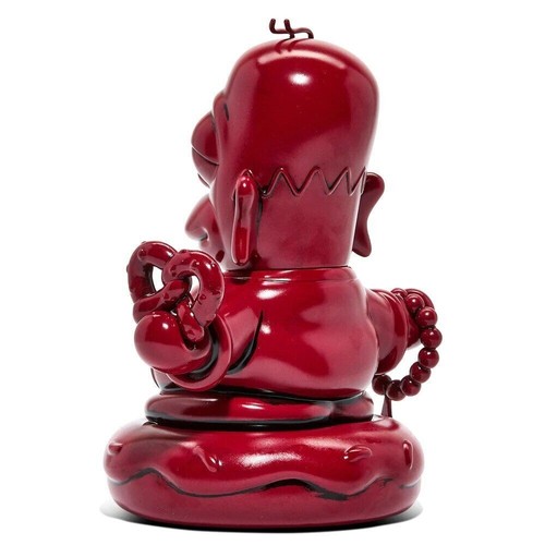 The Simpsons Red Vermilion Homer Buddha 7" Vinyl Figure by Kidrobot NEW Sealed - Picture 10 of 14